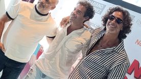 Nicplás Cabré, Mariano Martínez y el Bicho Gómez presentaron esta semana en Córdoba la comedia “Ni media palabra”.