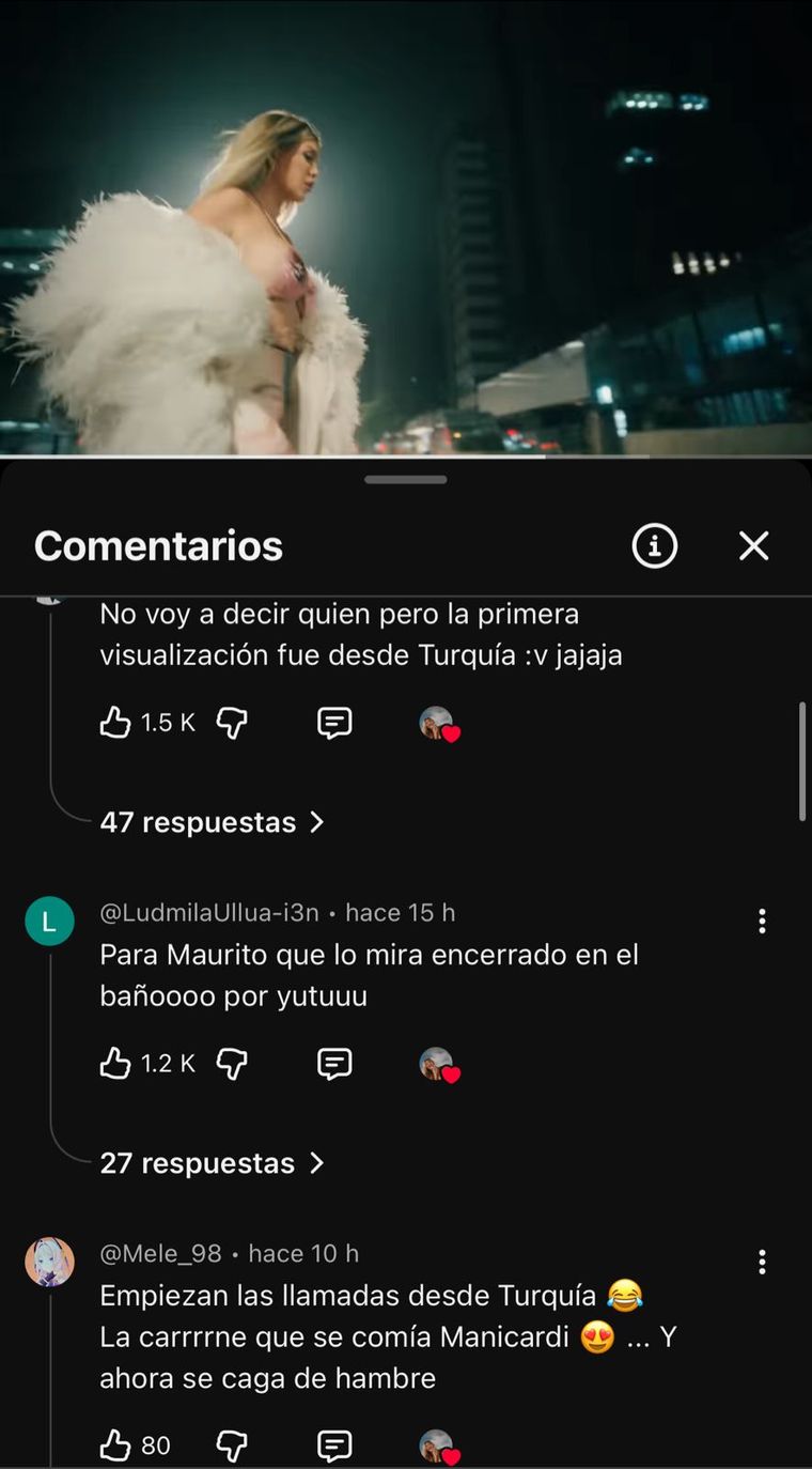 Los comentarios del video. Los comentarios del video.