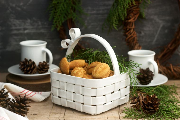 Galletas en forma de nuez: receta sencilla y original.