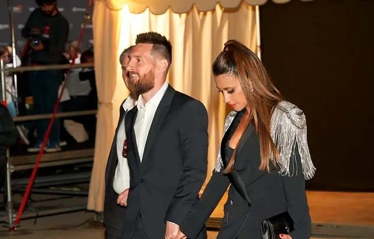 Lionel Messi Messi y Antonela