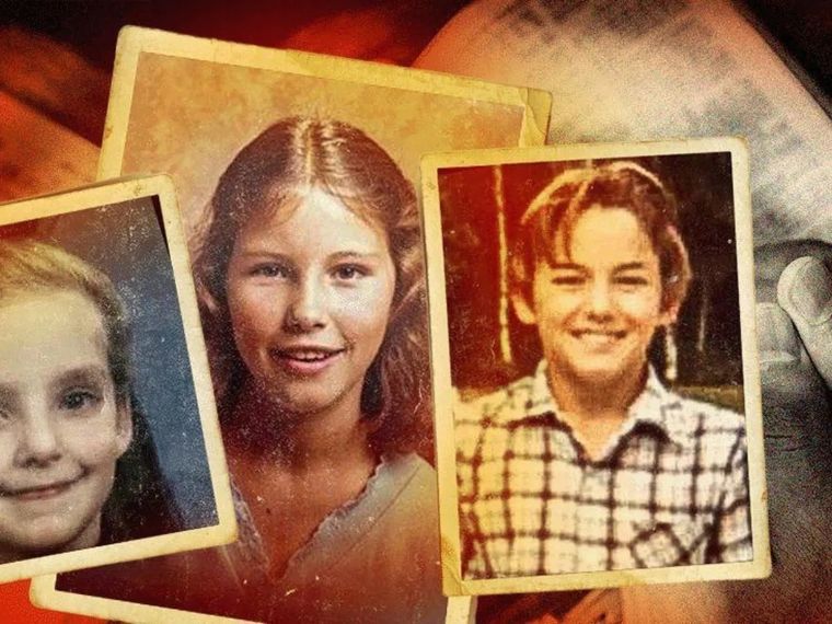 Lauren Rohs, Sheri Autrey y Michael Havet cuando eran niños Foto: BBC