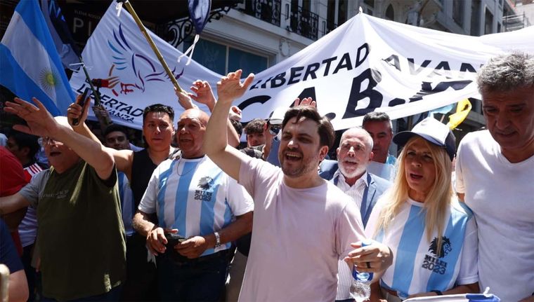 Marra durante una movilización Foto: Pedro Ramos/MDZ