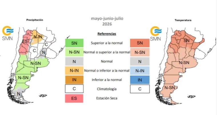 El Servicio Meteorológico Nacional publicó su pronóstico climático trimestral. ¿Qué pasará con las temperaturas en invierno? El Servicio Meteorológico Nacional publicó su pronóstico climático trimestral. ¿Qué pasará con las temperaturas en invierno?