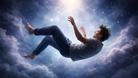 Soñar que se cae al vacío no es un mensaje oculto ni una señal del destino. Esto dice la ciencia. (Imagen generada con IA). Soñar que se cae al vacío no es un mensaje oculto ni una señal del destino. Esto dice la ciencia. (Imagen generada con IA).