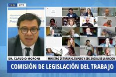 en diputados: moroni respaldo la regulacion del teletrabajo