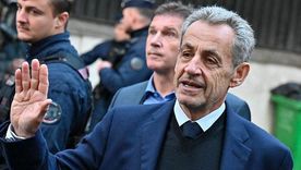 Sarkozy el pasado 21 de octubre antes de entrar a prisión.