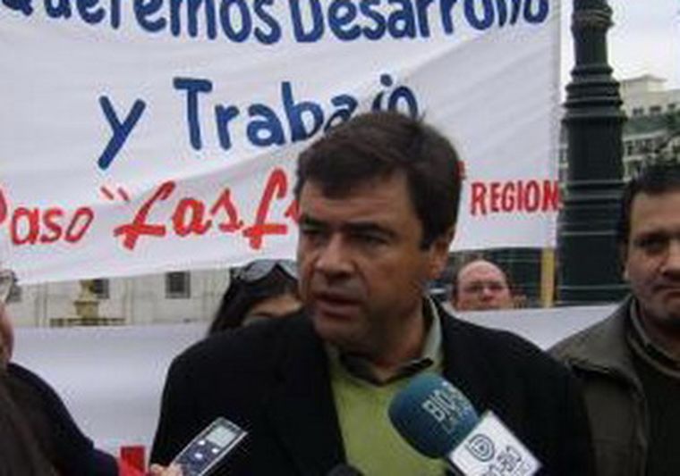 El diputado chileno encabeza el reclamo por un paso en Las Leñas. Foto: Gentileza