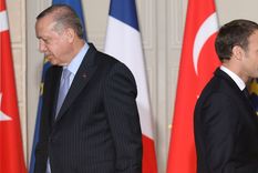 Erdogan y Macron.