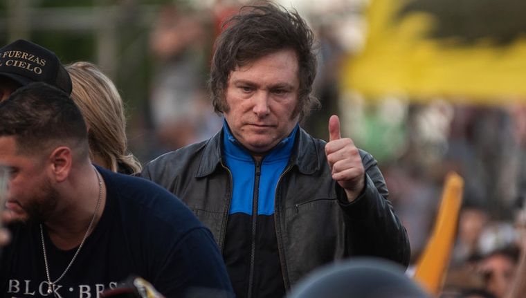 Javier Milei se prepara para el balotaje del próximo domingo Foto: EFE