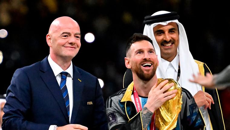 Infantino le dedicó un posteo a Messi en su cuenta de Instagram.