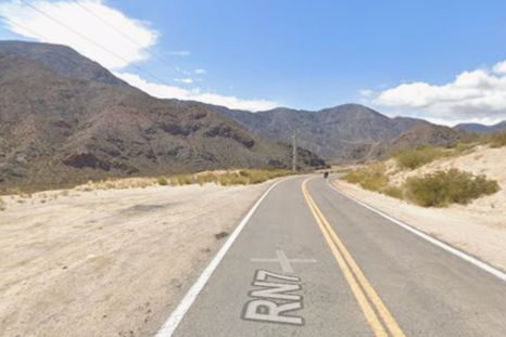 El sector de la ruta 7 donde se produjo el trágico accidente.&nbsp;