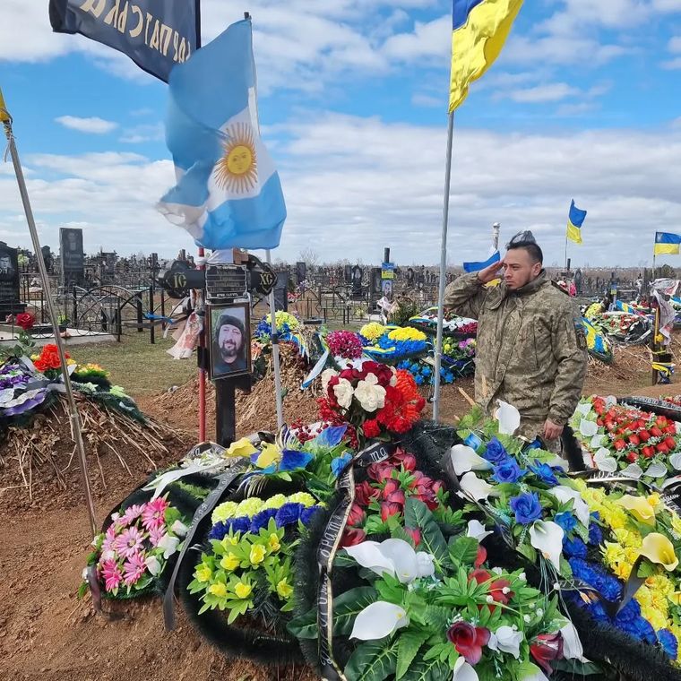 Emmanuel Vilte, el soldado argentino que murió en la guerra ruso-ucraniana. 