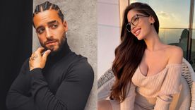 Maluma y la modelo Natalia Barulich. Foto: Instagram