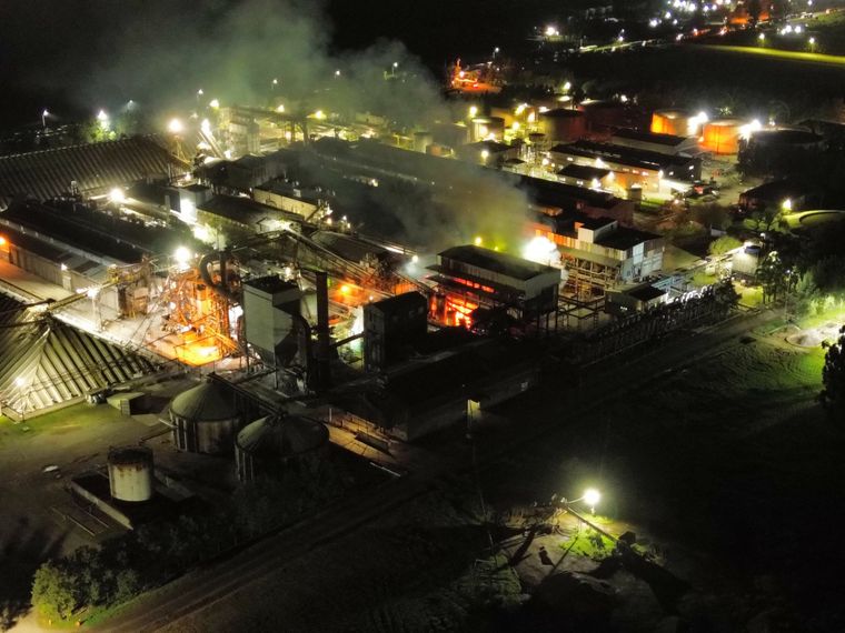 El incendio ocurrió en la planta de Vicentin, ubicada en la localidad santafesina de Ricardone.