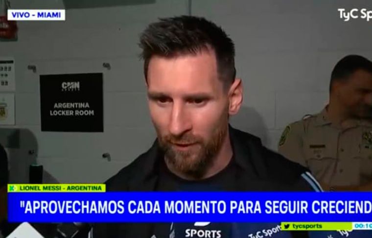 Messi llenó de elogios a Enzo Fernández y Thiago Almada.