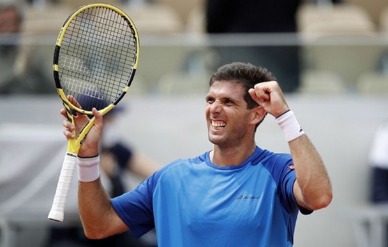 Delbonis avanza y sueña en Hamburgo. Foto: Argentenis1