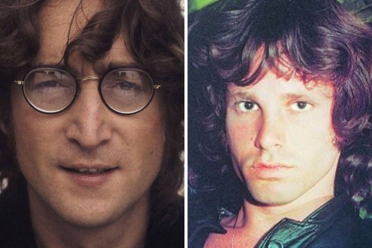 John Lennon y Jim Morrison Foto: El Diario Vasco