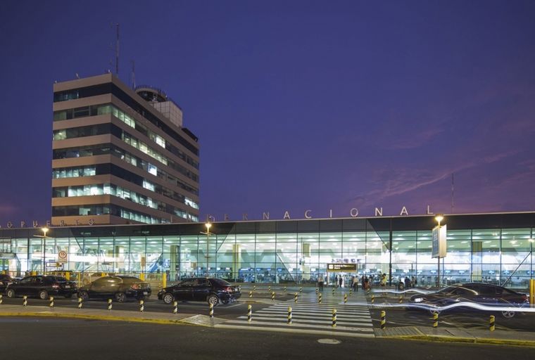 El aeropuerto de Lima.