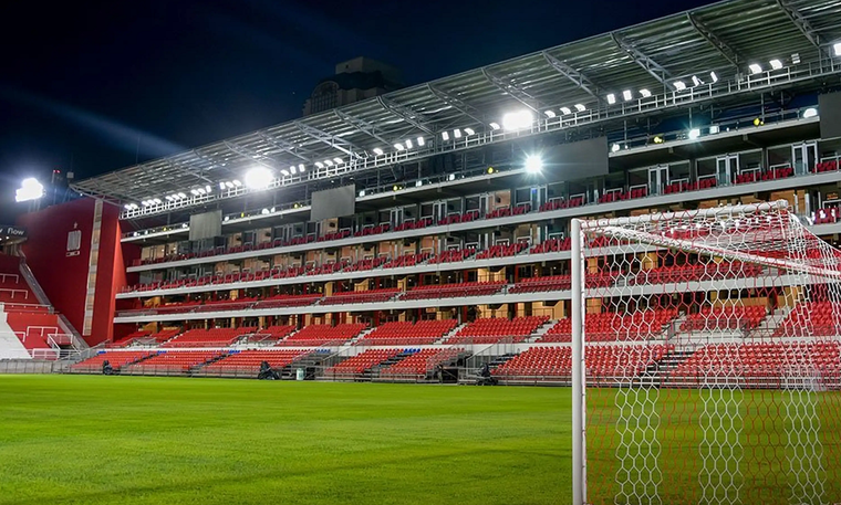 El estadio del León se vio afectado por las condiciones climáticas. Foto: Estudiantes de La Plata