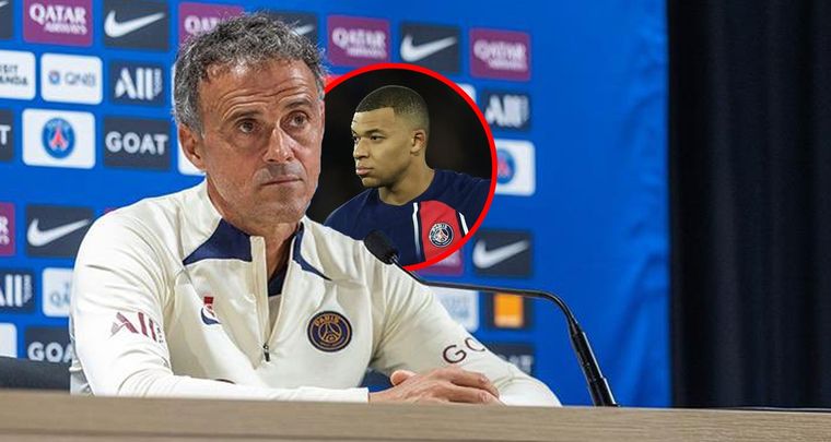 Luis Enrique habló sobre su relación con Mbappé. Foto: MDZ