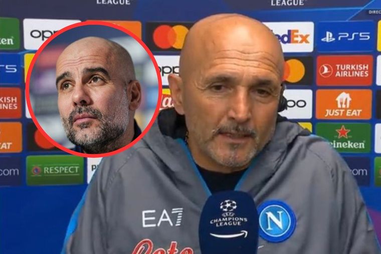 Spalletti, DT del Napoli, liquidó a Pep Guardiola, quien había elogiado a los italianos en su conferencia de prensa.