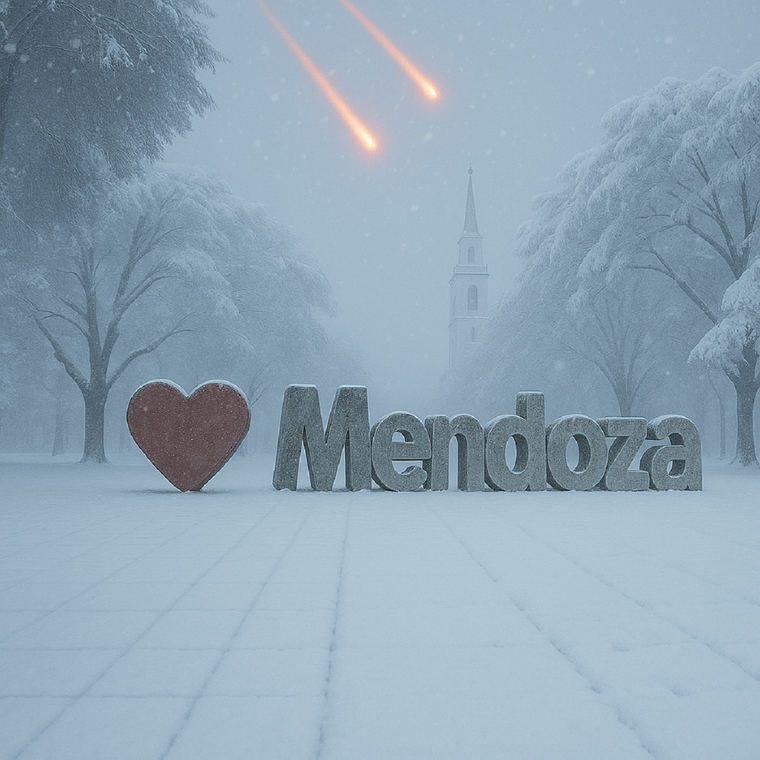 Así se vería Mendoza si estuviera en la serie El Eternauta Foto: Imagen ilustrativa MDZ