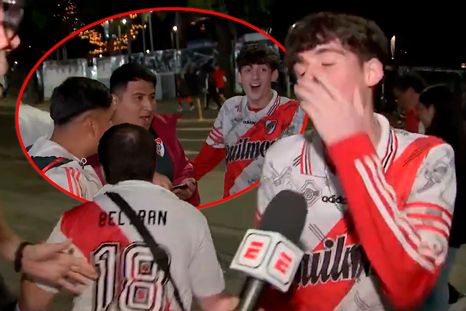 Los hinchas de River primero festejaron y luego se lamentaron. Los hinchas de River primero festejaron y luego se lamentaron.