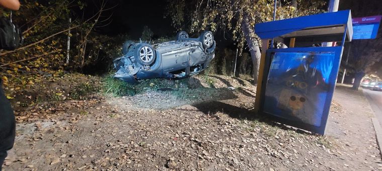 Así quedó el Sandero Steepway sustraído tras la persecución. Foto: Gentileza.