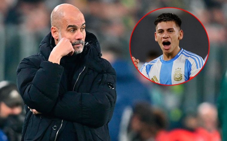 Guardiola y el crudo motivo por el cual no convocó a Echeverri para la Premier. Foto: EFE