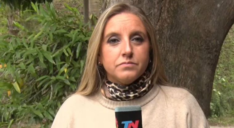 La cronista vivió un mal momento. Foto: Captura de pantalla: TN.