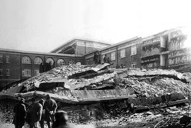 Así quedó la ciudad después del terremoto.