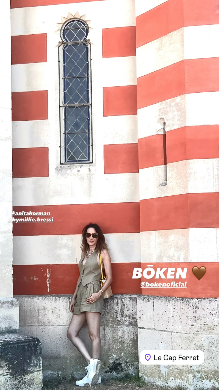 Verónica Lozano apostó al look sastrero. Verónica Lozano apostó al look sastrero.