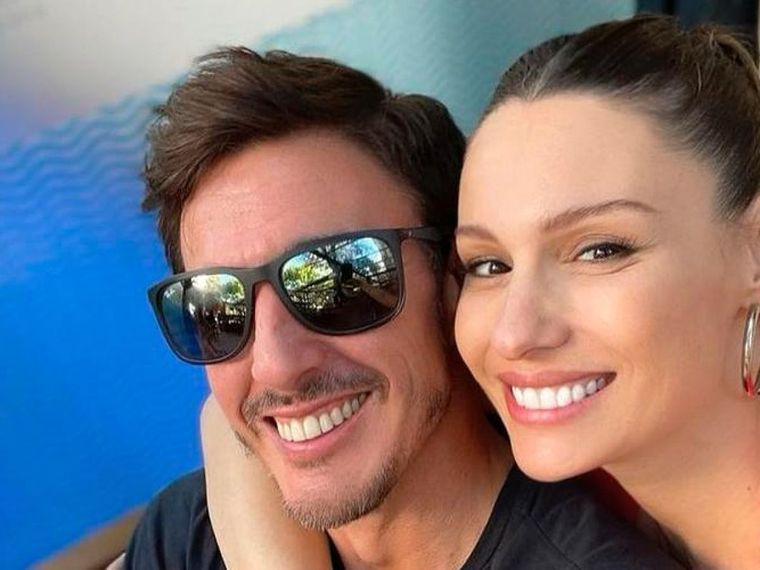 Moritán Pampita Roberto García Moritán junto a Pampita, su flamante esposa.