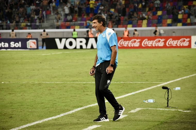 El técnico habló en conferencia de prensa. Foto: Racing Club