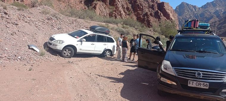 Los vehículos involucrados