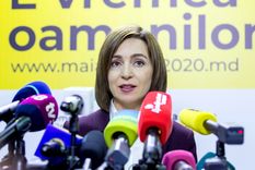 Maia Sandu Moldavia Maia Sandu, presidenta de Moldavia, desafía a Rusia. Foto: Efe.