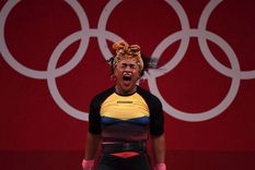 Tamara Salazar conquistó la plata en halterofilia para Ecuador. Foto: Getty Images