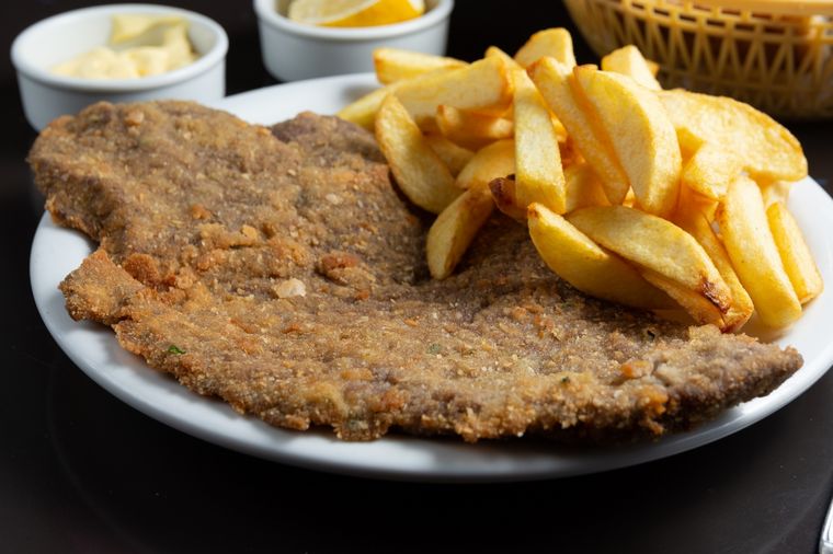 La milanesa, un clásico argentino de siempre Foto: Shutterstock