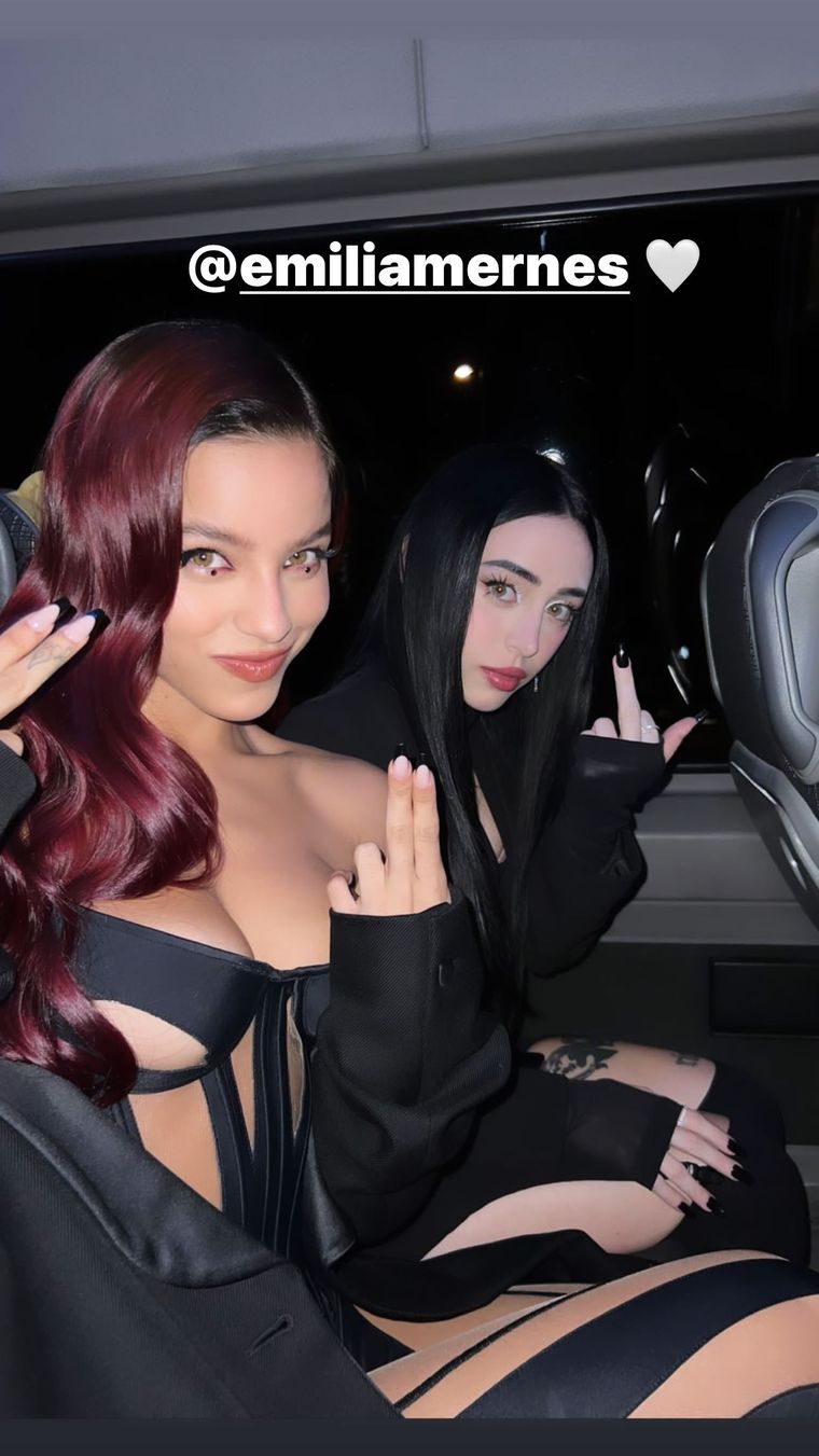 Tres cantantes argentinas unidas por looks casi iguales en distintos países Foto: Instagram