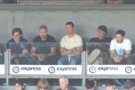 Presencia de lujo: Scaloni y su CT aparecieron en Rosario por los Juegos Suramericanos.