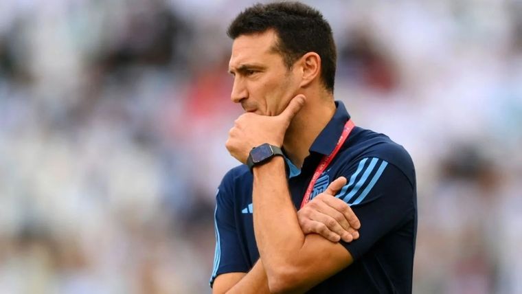 El pedido de Lionel Scaloni tras el anuncio de Lionel Messi. Foto: Télam El pedido de Lionel Scaloni tras el anuncio de Lionel Messi. Foto: Télam