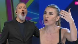 La periodista y el conductor, enfrentados en vivo por un debate político. La periodista y el conductor, enfrentados en vivo por un debate político.