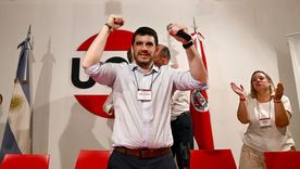 El intendente de Venado Tuerto y vicepresidente de la UCR santafesina, Leonel Chiarella, tras ser designado como nuevo titular del radicalismo nacional.