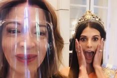 Lizy y Mayra Tous, la Reina de la Vendimia, divertidas.