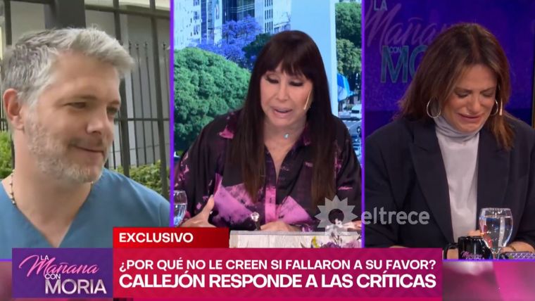 El abogado defensor acompañó a la actriz durante la anterior emisión y buscó asesorarla en los momentos de mayor nerviosismo. El abogado defensor acompañó a la actriz durante la anterior emisión y buscó asesorarla en los momentos de mayor nerviosismo.