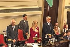 ¿Repetiran la votación?. Los senadores de La Libertad Avanza afirman que la Vicegobernadora Verónica Magario desempatando la votación pro al vuelta a las reelecciones indefinidas violo el reglamento interno del Senado bonaerense.