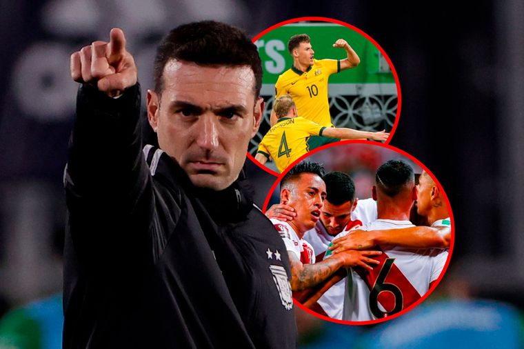 Perú y Australia definirán el próximo lunes un posible rival de Argentina en los octavos de final de Qatar 2022.