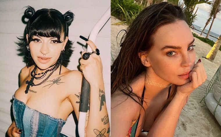 CAZZU, BELINDA LAS ARTISTAS HAN SIDO BLANCO DE COMPARACIONES POR HABER ESTADO CON CHRISTIAN NODAL Foto: TELEDIARIO