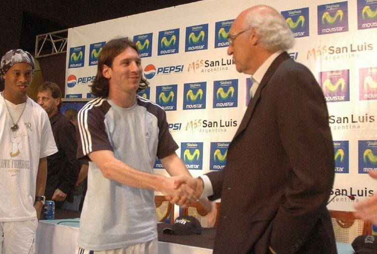 Messi y Bianchi, años atrás. Foto: Redes Sociales