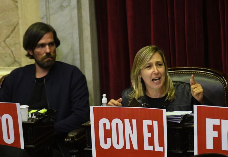 Myriam Bregman y Nicolás del Caño Foto: Télam